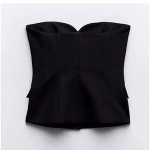 Black bustier Top